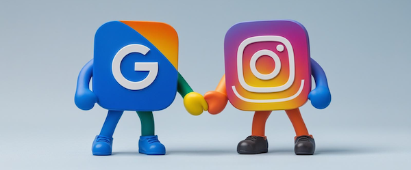 Google and Instagram friends email